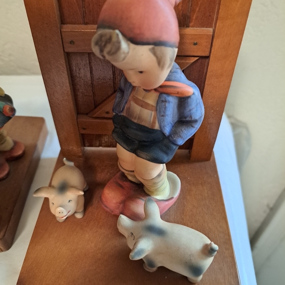 Goebel Hummel TMK 2 bookends farm boy and goose girl excellent - Picture 3 of 10